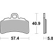 Plăcuță de frână Evo Sinter Racing Hi-Tech Offroad SBS 963RSI Plăcuță de frână Evo Sinter Racing Hi-Tech Offroad SBS 963RSI thumb