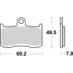 Plăcuțe de frână Sinter Racing Hi-Tech SBS 782H.HS Plăcuțe de frână Sinter Racing Hi-Tech SBS 782H.HS thumb