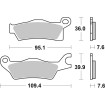 Plăcuță de frână Evo Sinter Hi-Tech Offroad SBS 911RSI Plăcuță de frână Evo Sinter Hi-Tech Offroad SBS 911RSI thumb