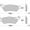 Plăcuțe de frână sinter carbon offroad hi-tech SBS 674SI Plăcuțe de frână sinter carbon offroad hi-tech SBS 674SI thumb