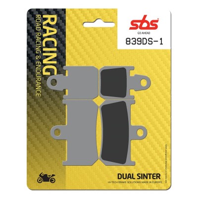 Plăcuță de frână dual sinter dynamic racing concept SBS 839DS-1