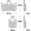 Plăcuță de frână dual sinter dynamic racing concept SBS 839DS-1 thumb