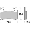Plăcuță de frână dual sinter dynamic racing concept SBS 860DS-1 Plăcuță de frână dual sinter dynamic racing concept SBS 860DS-1 thumb