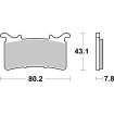 Plăcuță de frână dual sinter dynamic racing concept SBS 985DS-1 Plăcuță de frână dual sinter dynamic racing concept SBS 985DS-1 thumb