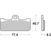 Plăcuță de frână dual sinter dynamic racing concept SBS 695DS-2 Plăcuță de frână dual sinter dynamic racing concept SBS 695DS-2 thumb