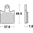 Plăcuță de frână dual sinter dynamic racing concept SBS 838DS-2 Plăcuță de frână dual sinter dynamic racing concept SBS 838DS-2 thumb