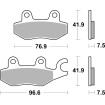 Plăcuță de frână dual sinter dynamic racing concept SBS 955DS-2 Plăcuță de frână dual sinter dynamic racing concept SBS 955DS-2 thumb