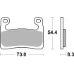 Plăcuță de frână dual sinter dynamic racing concept SBS 960DS-2 Plăcuță de frână dual sinter dynamic racing concept SBS 960DS-2 thumb