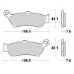 Plăcuță de frână LS sinter street SBS 1005LS Plăcuță de frână LS sinter street SBS 1005LS thumb