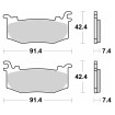 Plăcuță de frână sinter racing SBS 1012RST Plăcuță de frână sinter racing SBS 1012RST thumb