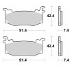 Plăcuță de frână dual sinter dynamic racing concept SBS 1012DS-2 Plăcuță de frână dual sinter dynamic racing concept SBS 1012DS-2 thumb