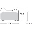 Plăcuță de frână SBS 706HS SBS 706HS Plăcuță de frână SBS 706HS SBS 706HS thumb