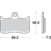 Plăcuță de frână SBS 782HS SBS 782HS Plăcuță de frână SBS 782HS SBS 782HS thumb