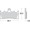 Plăcuță de frână SBS 686HS SBS 686HS Plăcuță de frână SBS 686HS SBS 686HS thumb