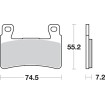Plăcuță de frână SBS 734HS SBS 734HS Plăcuță de frână SBS 734HS SBS 734HS thumb