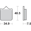 Plăcuță de frână SBS 762HS SBS 762HS Plăcuță de frână SBS 762HS SBS 762HS thumb