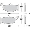 Plăcuță de frână SBS 833HF SBS 833HF Plăcuță de frână SBS 833HF SBS 833HF thumb