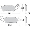 Plăcuță de frână SBS 694HF SBS 694HF Plăcuță de frână SBS 694HF SBS 694HF thumb