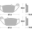 Plăcuță de frână ceramică hi-tech street SBS 915HF Plăcuță de frână ceramică hi-tech street SBS 915HF thumb