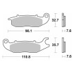 Plăcuță de frână HS sinterizată pentru stradă SBS 797HS thumb
