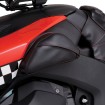 Geantă laterală dublă pentru rezervor - Ballistic cu cusătură roșie - Ryker SHOW CHROME H40-401CRED thumb