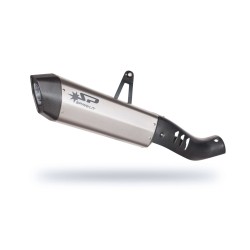 Tobă FIGHTER slip-on din titan complet și capac final din carbon, cu țeavă de legătură SPARK EXHAUST GHO1702TOM Tobă FIGHTER slip-on din titan complet și capac final din carbon, cu țeavă de legătură SPARK EXHAUST GHO1702TOM