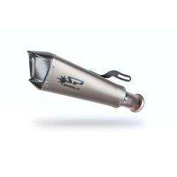 Konix EVO заглушител titanium с карбонов край, SS тръба за страничен монтаж, ECE SPARK EXHAUST GKT0113TOM Konix EVO заглушител titanium с карбонов край, SS тръба за страничен монтаж, ECE SPARK EXHAUST GKT0113TOM