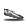 KONIX EVO заглушител Titanium с карбонова капачка, SS тръба за страничен монтаж, ECE SPARK EXHAUST GKT0121TOM
