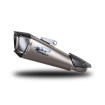 KONIX EVO заглушител Titanium с карбонова капачка, SS тръба за страничен монтаж, ECE SPARK EXHAUST GKT0121TOM thumb