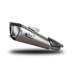 KONIX EVO заглушител Titanium с карбонова капачка, SS тръба за страничен монтаж, ECE SPARK EXHAUST GKT0121TOM KONIX EVO заглушител Titanium с карбонова капачка, SS тръба за страничен монтаж, ECE SPARK EXHAUST GKT0121TOM