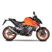 KONIX EVO заглушител Titanium с карбонова капачка, SS тръба за страничен монтаж, ECE SPARK EXHAUST GKT0121TOM thumb