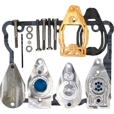 Set de ventilație MYSTFREE aluminiu crom, auriu TRASK PERFORMANCE DM-1999