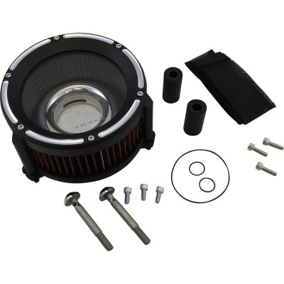 Set filtru de aer assault charge high-flow tbw aluminiu negru TRASK PERFORMANCE TM-1020RC