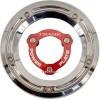 Capac derby și set power plate M8 FL CHRM/RED TRASK PERFORMANCE TM-0051-CH-RD
