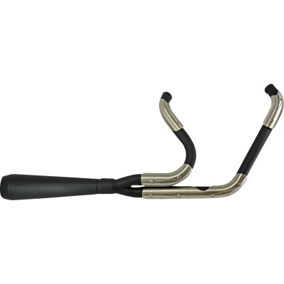 Tobă de eșapament 2:1 assault blk M8 softail cu genți TRASK PERFORMANCE TM-5053BK