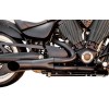 Sistem de evacuare 2 în 1 HOT ROD oțel inoxidabil negru TRASK PERFORMANCE TM-3033BK
