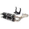 Sistem de evacuare dublu negru TRINITY RACING TR-4161D-BK