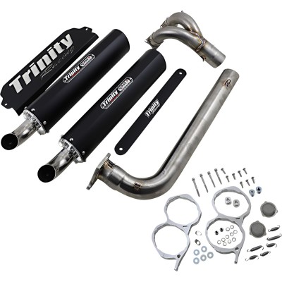 Sistem de evacuare RZR PRO XP BLK TRINITY RACING TR-4174D-BK