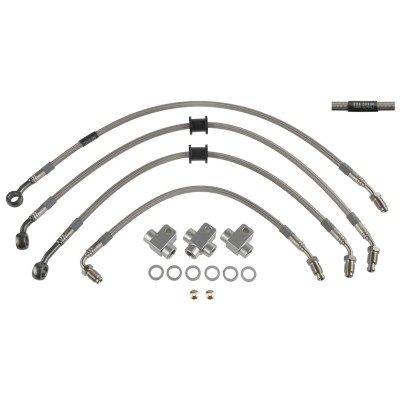 Set furtunuri de frână cu împletitură de oțel TRW MCH1025V4 Set furtunuri de frână cu împletitură de oțel TRW MCH1025V4