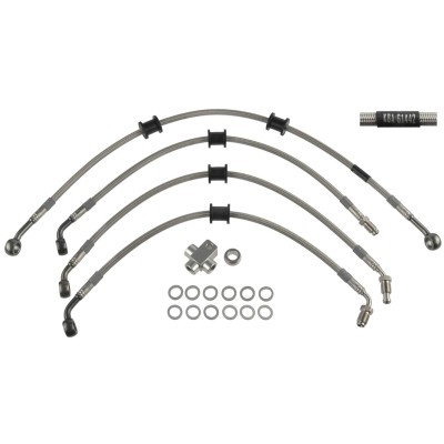 Set furtunuri de frână cu împletitură de oțel TRW MCH1078V4 Set furtunuri de frână cu împletitură de oțel TRW MCH1078V4