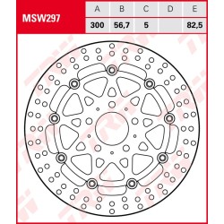 Disc frână flotant rotund TRW MSW297 Disc frână flotant rotund TRW MSW297