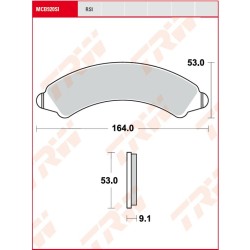 Plăcuță de frână sinter offroad TRW MCB920SI Plăcuță de frână sinter offroad TRW MCB920SI