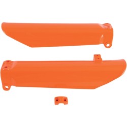 Protecții pentru glisierele furcii KTM 85SX portocalii UFO PLAST KT03091#127 Protecții pentru glisierele furcii KTM 85SX portocalii UFO PLAST KT03091#127
