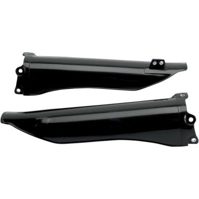 Protecții pentru furcă KAWASAKI KXF250/450/KLX450 negre UFO PLAST KA03778#001 Protecții pentru furcă KAWASAKI KXF250/450/KLX450 negre UFO PLAST KA03778#001