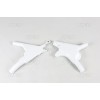 Apărători pentru cadru HONDA CR125/250 albe UFO PLAST HO02660#041