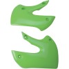 Apărători radiator KAWASAKI KX65/KLX110 KX-GREEN UFO PLAST KA03733#026