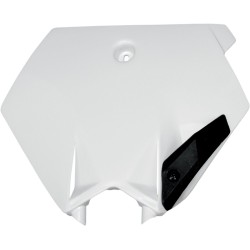 Placă de număr față KTM 85SX albă UFO PLAST KT03078#047 Placă de număr față KTM 85SX albă UFO PLAST KT03078#047