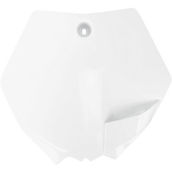Placă frontală cu număr KTM 65SX albă UFO PLAST KT04008#047 Placă frontală cu număr KTM 65SX albă UFO PLAST KT04008#047