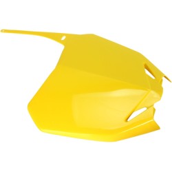 Placă frontală pentru număr SUZUKI RMZ250/450 RM-YELLOW UFO PLAST SU04919#102 Placă frontală pentru număr SUZUKI RMZ250/450 RM-YELLOW UFO PLAST SU04919#102