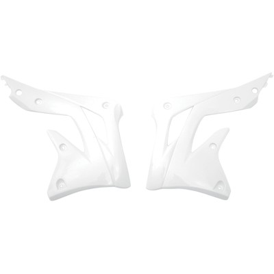 Capace radiator KAWASAKI KXF450 albe UFO PLAST KA04719#047 Capace radiator KAWASAKI KXF450 albe UFO PLAST KA04719#047